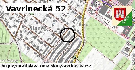 Vavrinecká 52, Bratislava
