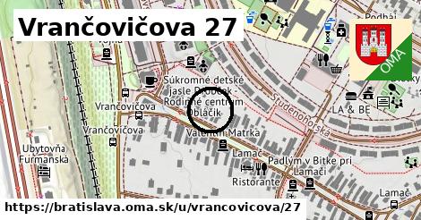 Vrančovičova 27, Bratislava