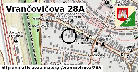 Vrančovičova 28A, Bratislava