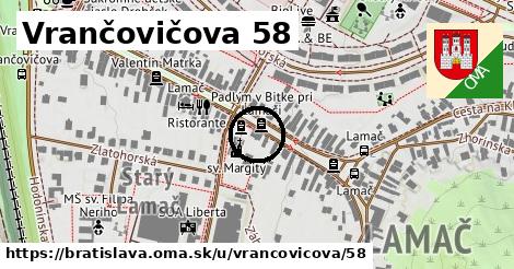 Vrančovičova 58, Bratislava