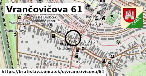 Vrančovičova 61, Bratislava