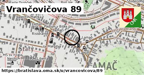 Vrančovičova 89, Bratislava