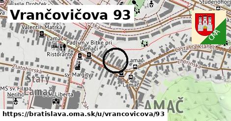 Vrančovičova 93, Bratislava