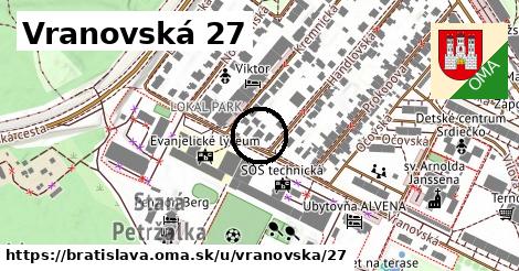 Vranovská 27, Bratislava