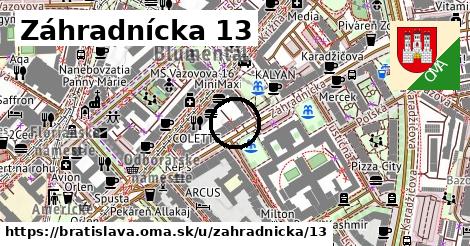 Záhradnícka 13, Bratislava