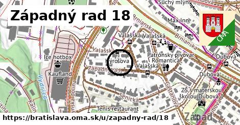 Západný rad 18, Bratislava