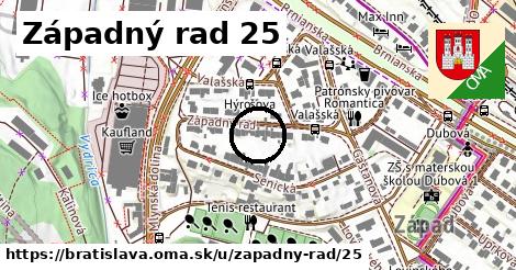 Západný rad 25, Bratislava