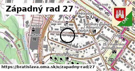 Západný rad 27, Bratislava