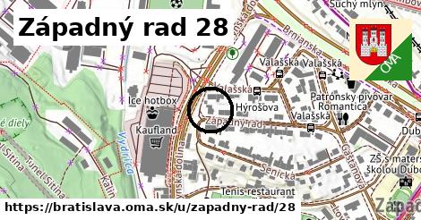 Západný rad 28, Bratislava