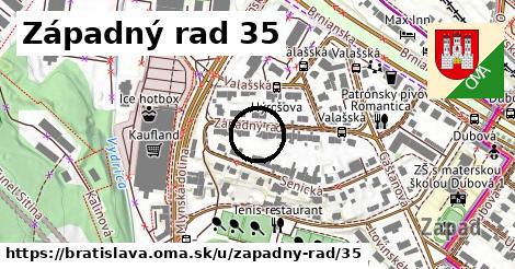 Západný rad 35, Bratislava