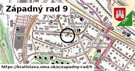 Západný rad 9, Bratislava