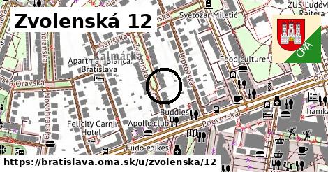 Zvolenská 12, Bratislava