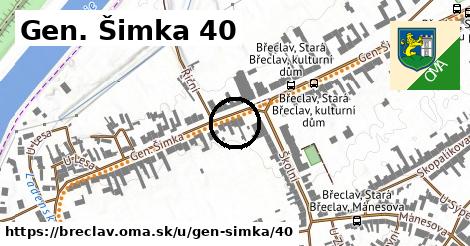 Gen. Šimka 40, Břeclav