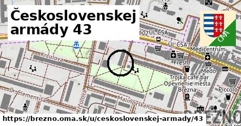 Československej armády 43, Brezno