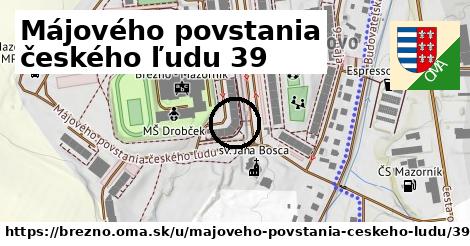 Májového povstania českého ľudu 39, Brezno