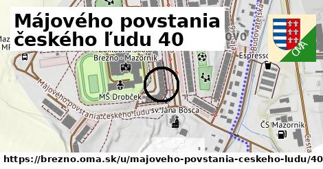 Májového povstania českého ľudu 40, Brezno