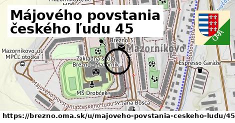 Májového povstania českého ľudu 45, Brezno