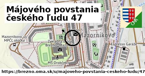 Májového povstania českého ľudu 47, Brezno