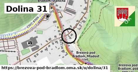 Dolina 31, Brezová pod Bradlom