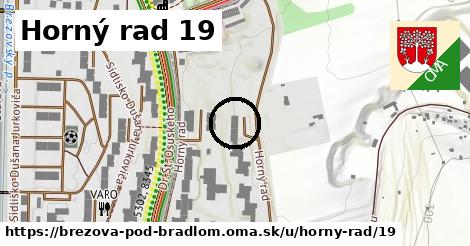 Horný rad 19, Brezová pod Bradlom