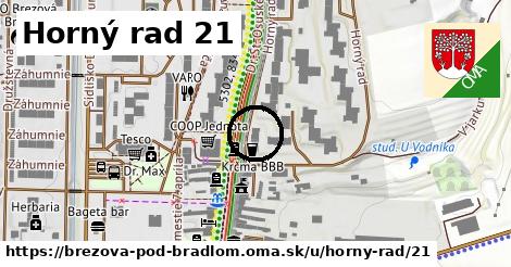 Horný rad 21, Brezová pod Bradlom