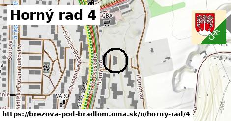 Horný rad 4, Brezová pod Bradlom