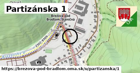 Partizánska 1, Brezová pod Bradlom