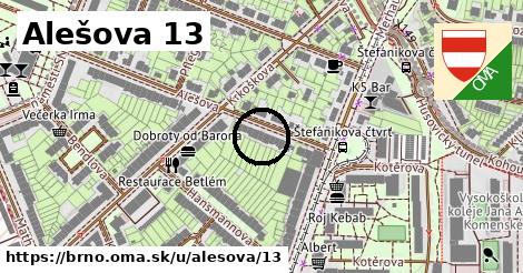 Alešova 13, Brno