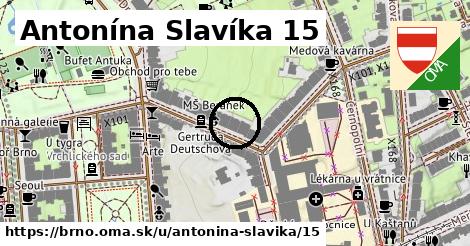 Antonína Slavíka 15, Brno