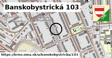 Banskobystrická 103, Brno