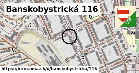 Banskobystrická 116, Brno