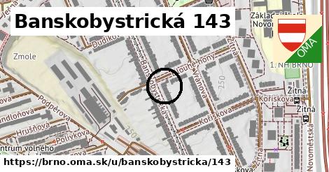 Banskobystrická 143, Brno