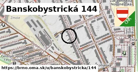 Banskobystrická 144, Brno