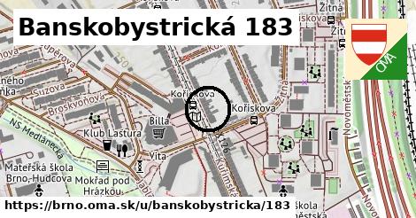 Banskobystrická 183, Brno