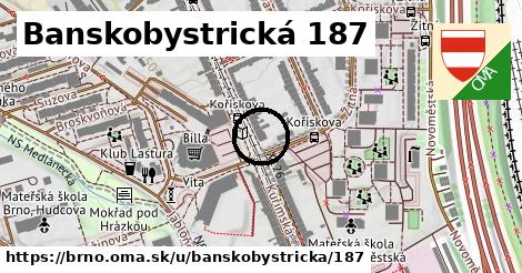 Banskobystrická 187, Brno