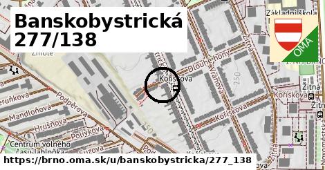 Banskobystrická 277/138, Brno