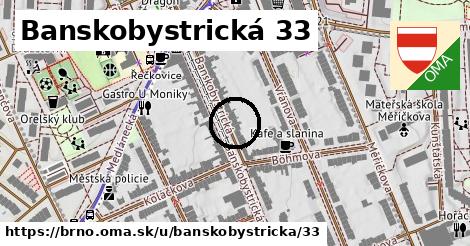 Banskobystrická 33, Brno