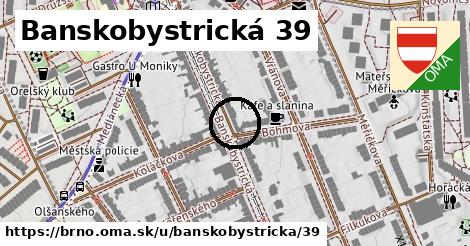 Banskobystrická 39, Brno