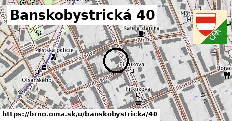 Banskobystrická 40, Brno