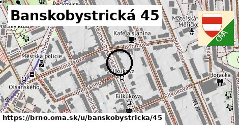 Banskobystrická 45, Brno