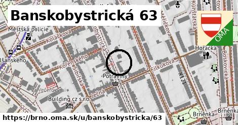 Banskobystrická 63, Brno