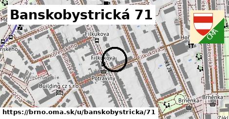 Banskobystrická 71, Brno