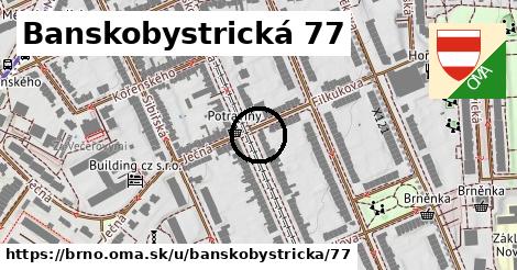 Banskobystrická 77, Brno