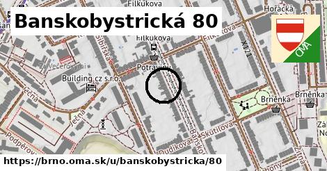 Banskobystrická 80, Brno