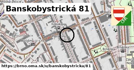 Banskobystrická 81, Brno