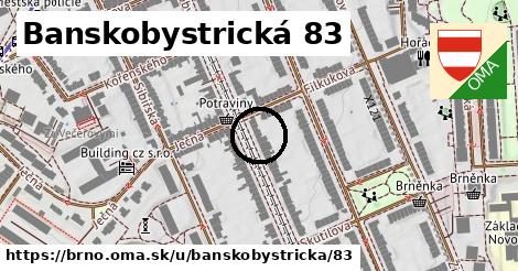 Banskobystrická 83, Brno