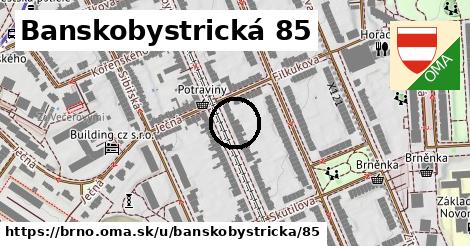 Banskobystrická 85, Brno