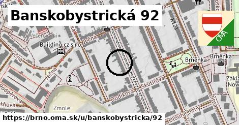 Banskobystrická 92, Brno