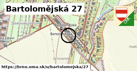 Bartolomějská 27, Brno