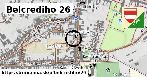 Belcrediho 26, Brno